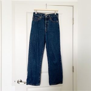 LEVIS- RIBCAGE Straight Ankle (very clean, great color)